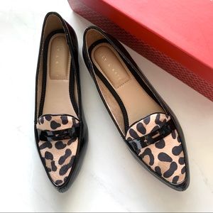 Kelly & Katie Leopard Print Pointed Toe Loafers